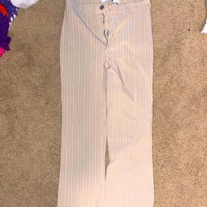 Bershka striped khaki pants